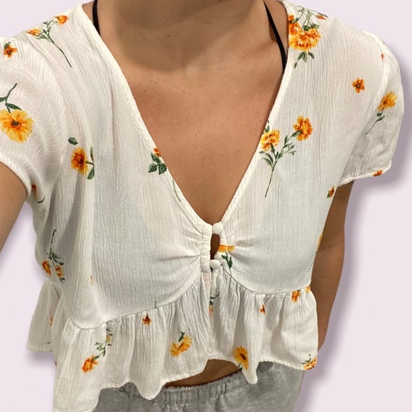 Floral Flowy PacSun Top - Picture 4 of 5